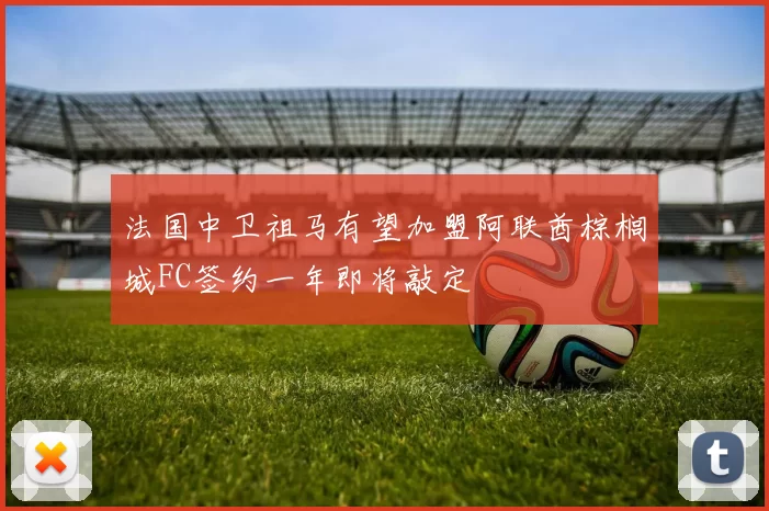 法国中卫祖马有望加盟阿联酋棕榈城FC签约一年即将敲定